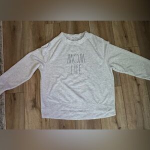 Rae dunn “mom life” sweatshirt size large runs a little small wore once